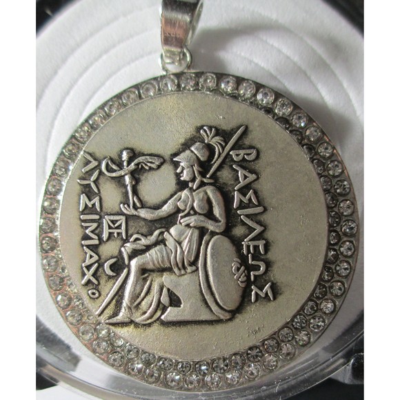 Ancient Greek coin pendant of Thrace Tetradrachm of Lysimachos -High Relief coin - Picture 2 of 3